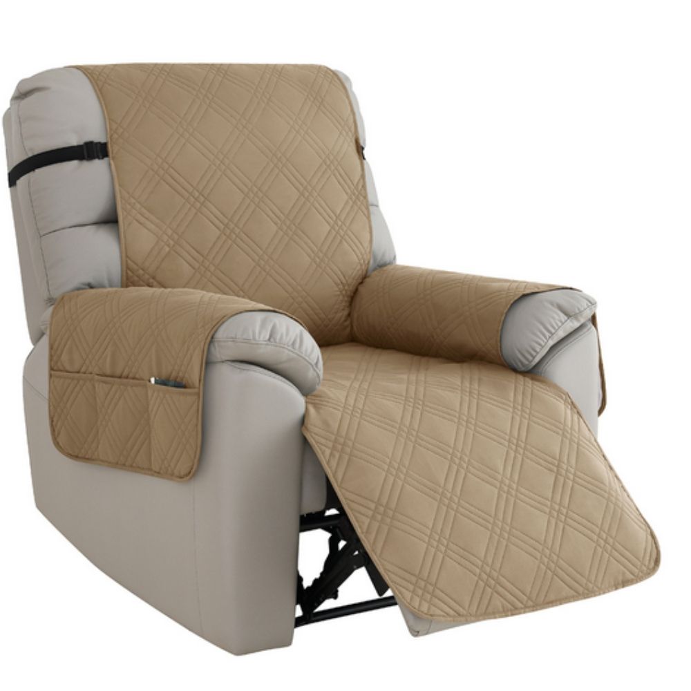Waterdichte Relaxstoelhoes met Zijvak Antislip Microvezel Beschermer voor Relaxfauteuil Meubelbescherming | Sulvida