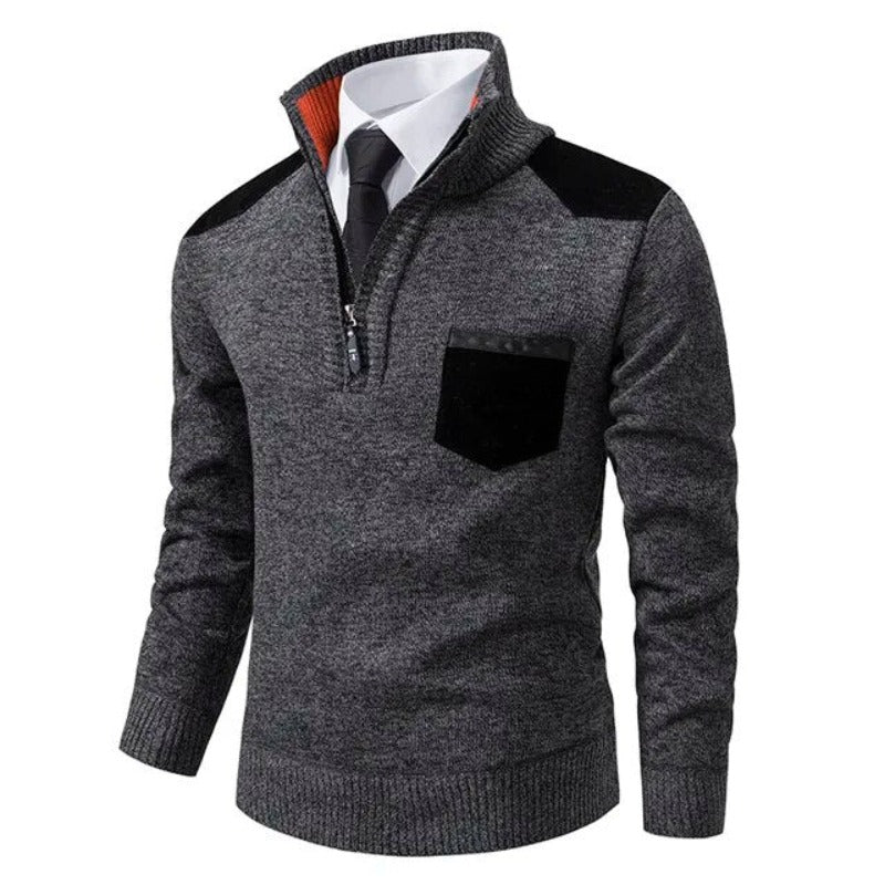 Herenpullover Kasjmier Kraag Warm Hoogwaardig Zachte Trui Klassiek Tijdloos Comfort Herfst Winter Stijlvol | Sulvida