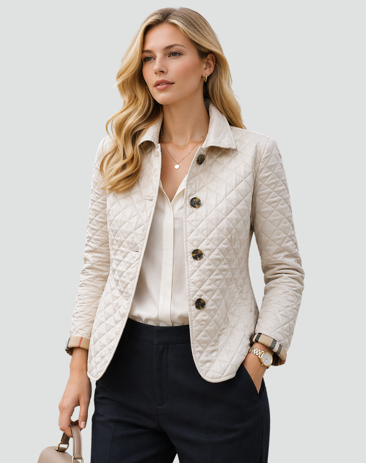 Gewatteerde Puffer Jas Dames Heren Gevoerd Winterjas Diamant Stiksel Knoopsluiting Warme Gewatteerde Winterkleding | Sulvida