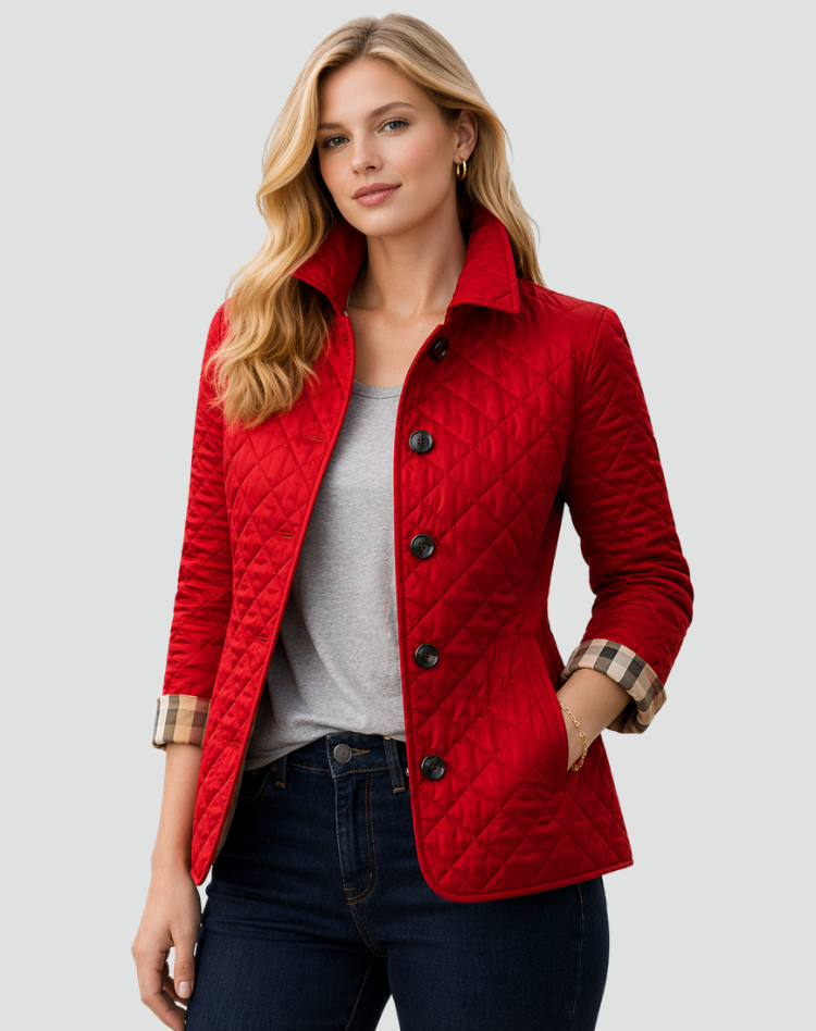 Gewatteerde Puffer Jas Dames Heren Gevoerd Winterjas Diamant Stiksel Knoopsluiting Warme Gewatteerde Winterkleding | Sulvida