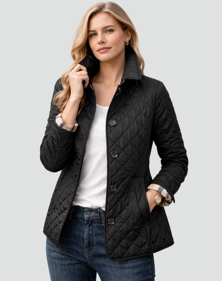 Gewatteerde Puffer Jas Dames Heren Gevoerd Winterjas Diamant Stiksel Knoopsluiting Warme Gewatteerde Winterkleding | Sulvida