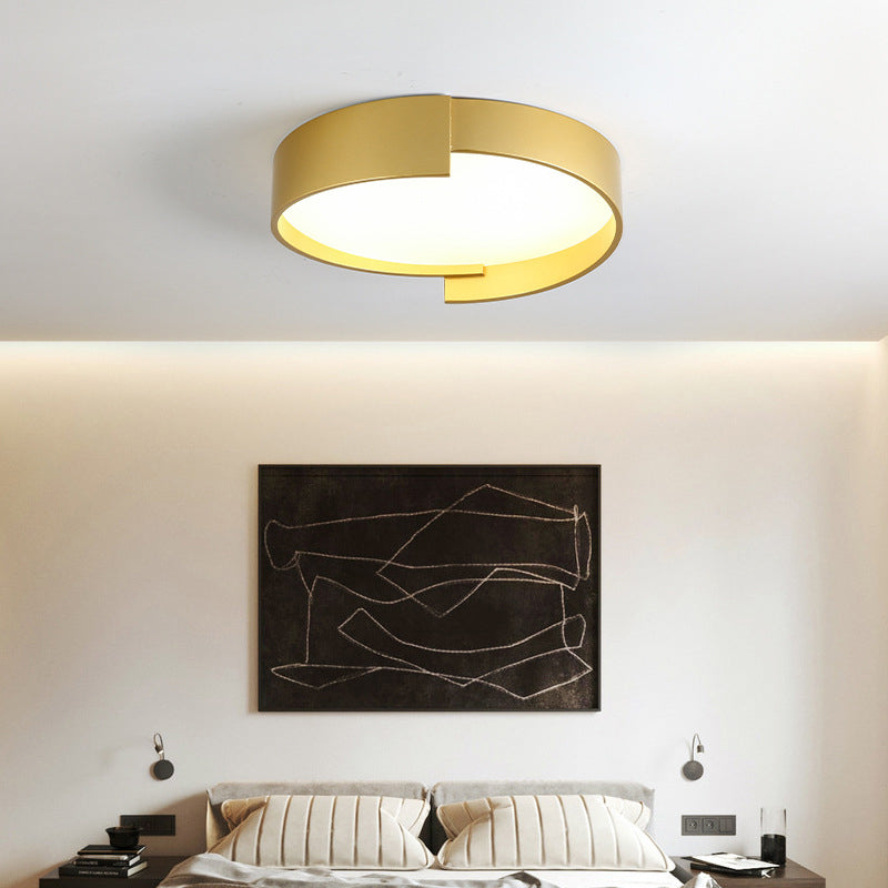 Dubbele Laags Plafondlamp LED Rond Metaal Acryl Dimbaar Wit Grijs Groen Goud Elegant Modern Interieur | Sulvida