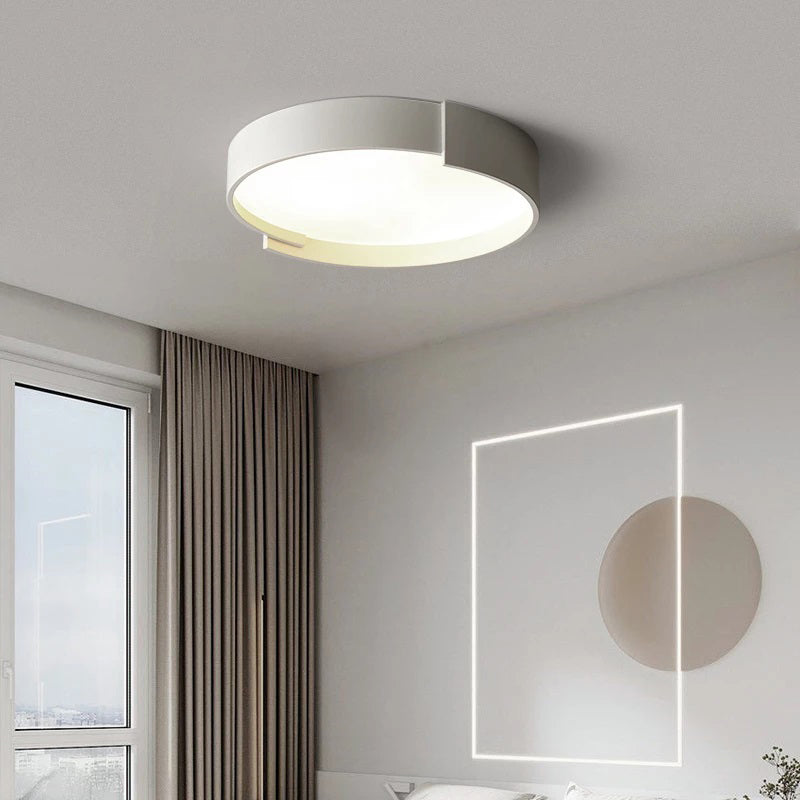 Dubbele Laags Plafondlamp LED Rond Metaal Acryl Dimbaar Wit Grijs Groen Goud Elegant Modern Interieur | Sulvida