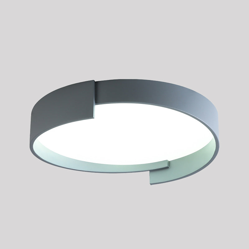 Dubbele Laags Plafondlamp LED Rond Metaal Acryl Dimbaar Wit Grijs Groen Goud Elegant Modern Interieur | Sulvida
