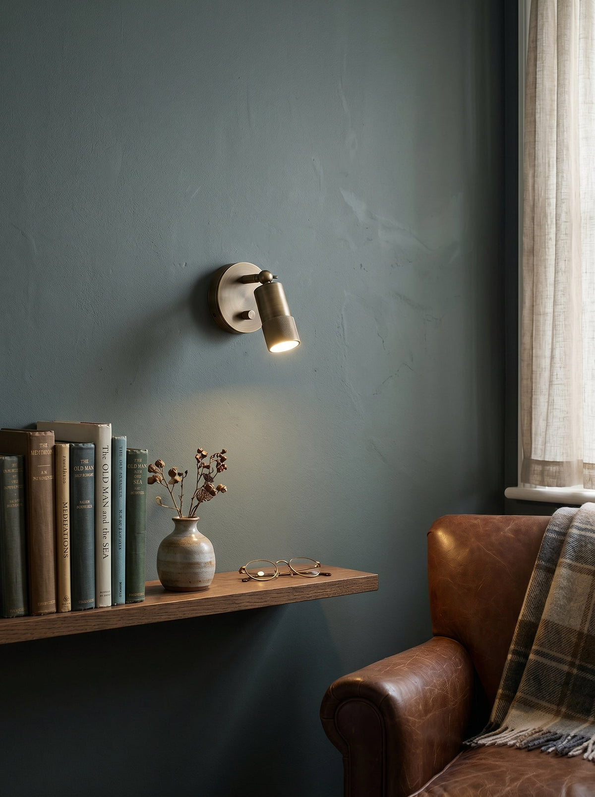 Wandlamp Messing Industrieel Design LED Verlichting Warm Licht 4500K Vintage Brons Afwerking Sfeerlamp | Sulvida