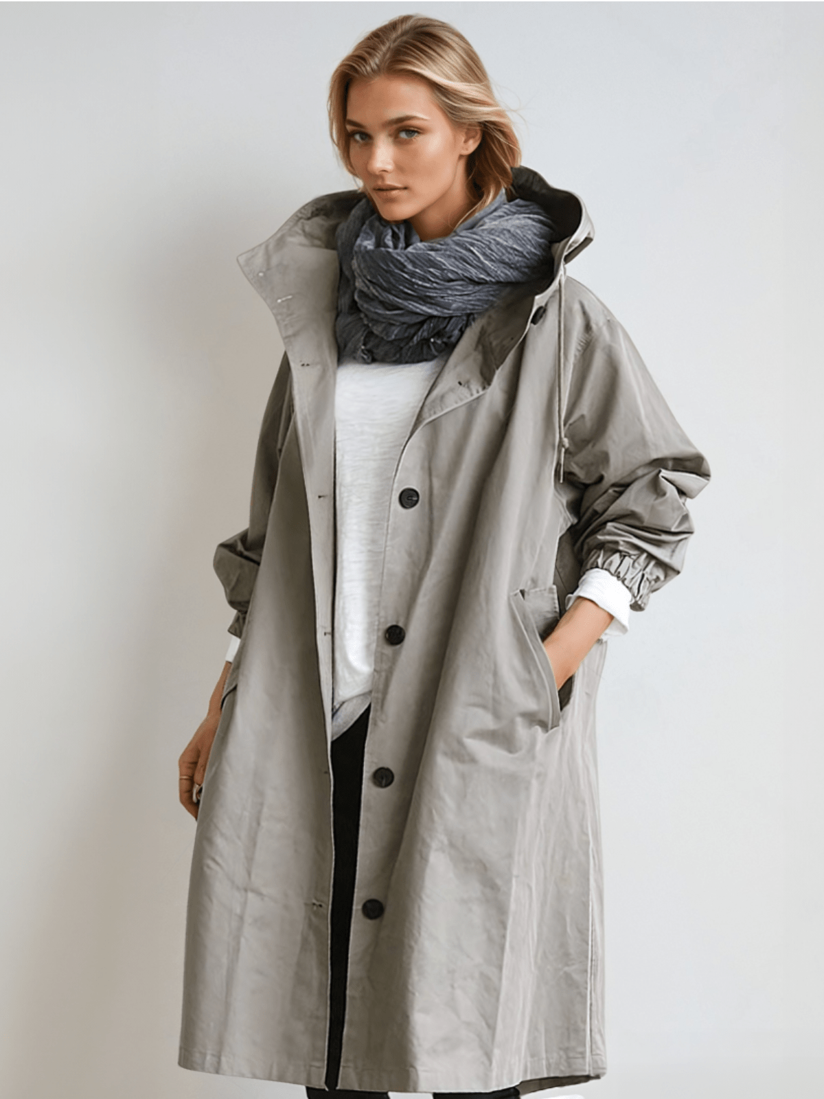 Trench-coat oversize pour femmes et hommes – Coupe ample, style classique, veste de mi-saison unisexe pour le printemps | Sulvida