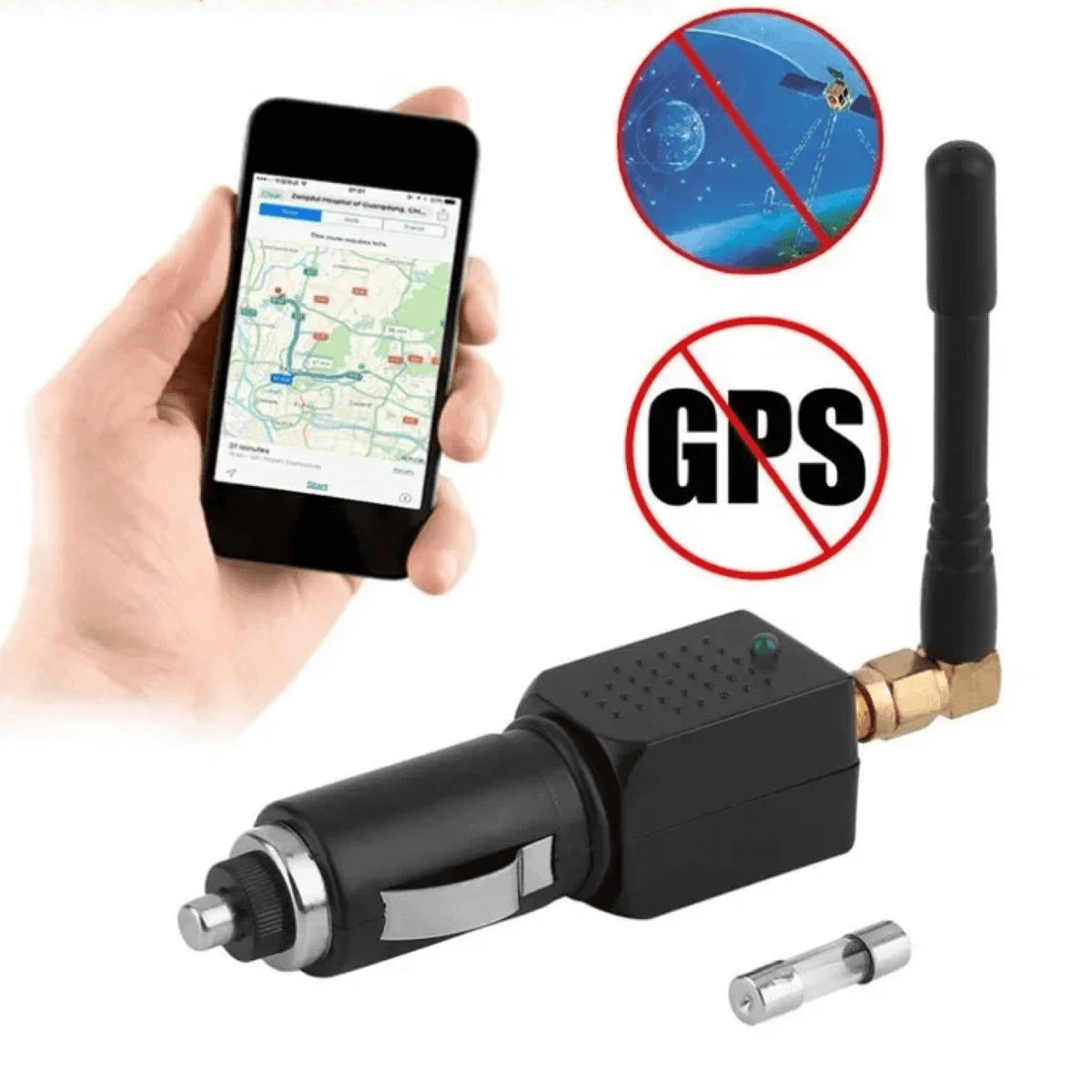 GPS-signaaldetector voor auto's – privacy bescherming anti-tracking 12-24V 1550-1610 MHz voertuigbeveiliging | Sulvida