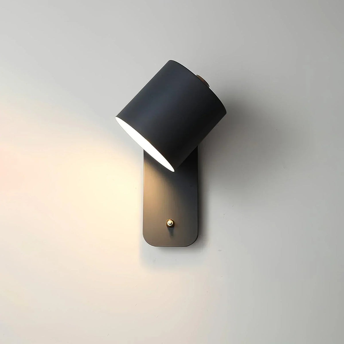 Cilindervormige Wandlamp met Stekker IJzer E27 LED Lichtbron Minimalistische Wandverlichting Bedlamp | Sulvida