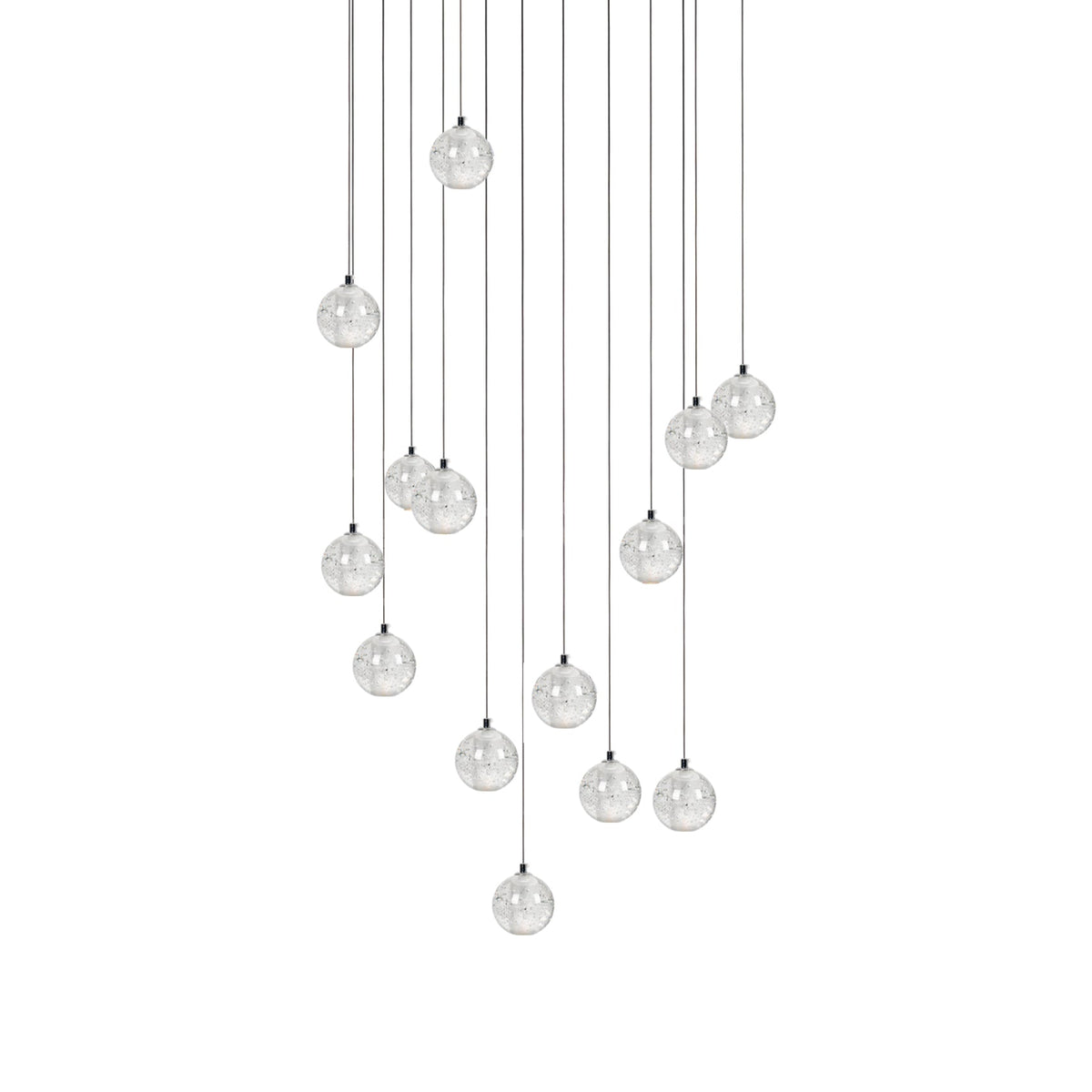 Kristallen Bollenlamp Hanglamp Meervoudig Chroom Glas Eethoek Woonkamer Plafondverlichting Modern Design Interieur | Sulvida