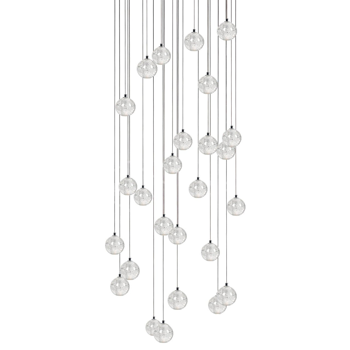 Kristallen Bollenlamp Hanglamp Meervoudig Chroom Glas Eethoek Woonkamer Plafondverlichting Modern Design Interieur | Sulvida