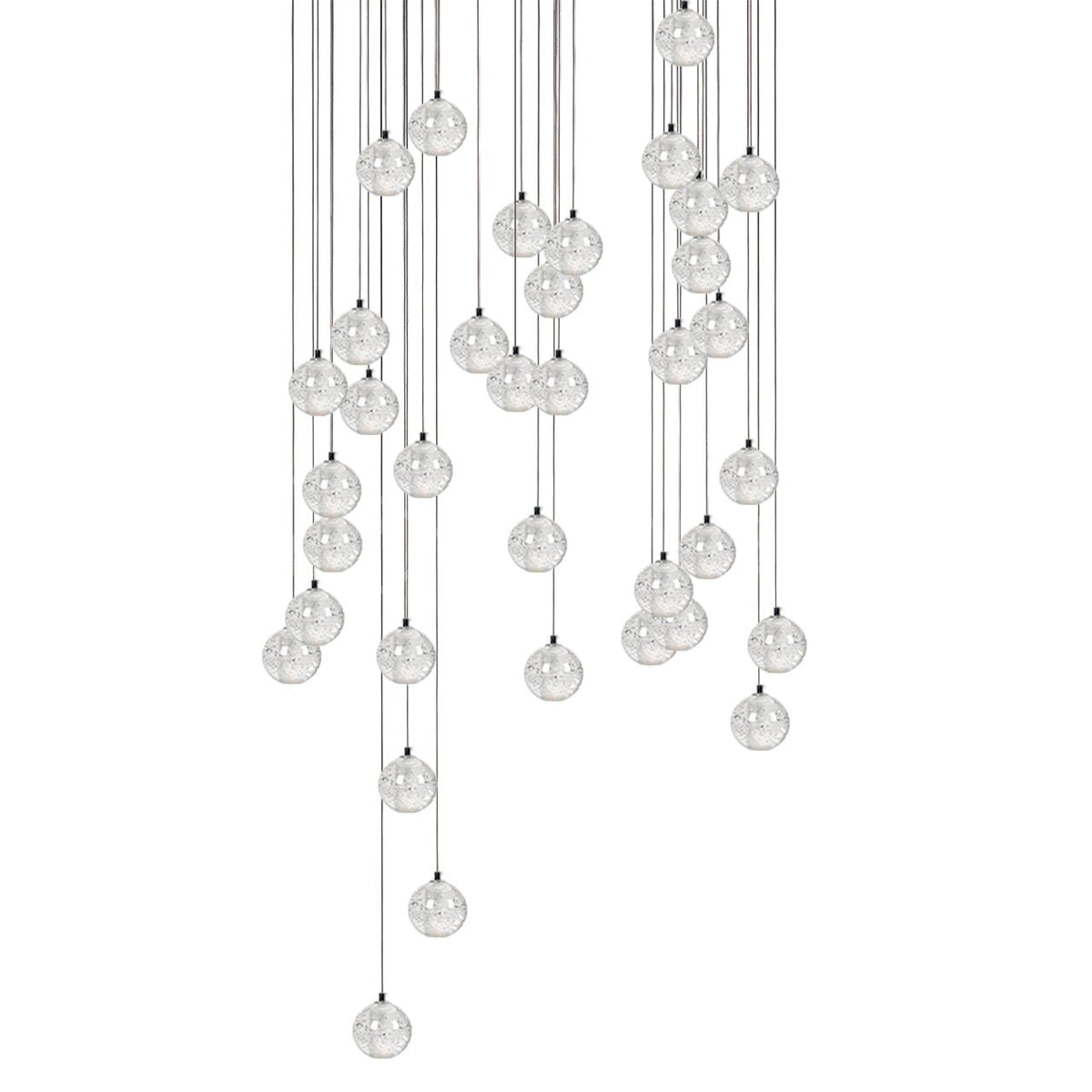 Kristallen Bollenlamp Hanglamp Meervoudig Chroom Glas Eethoek Woonkamer Plafondverlichting Modern Design Interieur | Sulvida