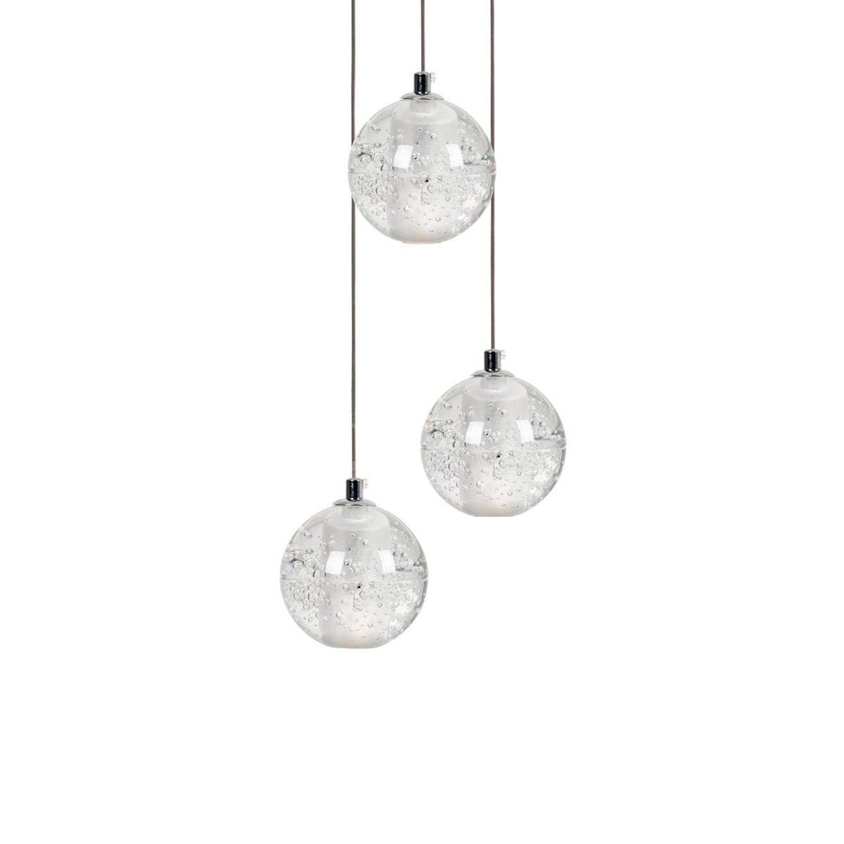 Kristallen Bollenlamp Hanglamp Meervoudig Chroom Glas Eethoek Woonkamer Plafondverlichting Modern Design Interieur | Sulvida