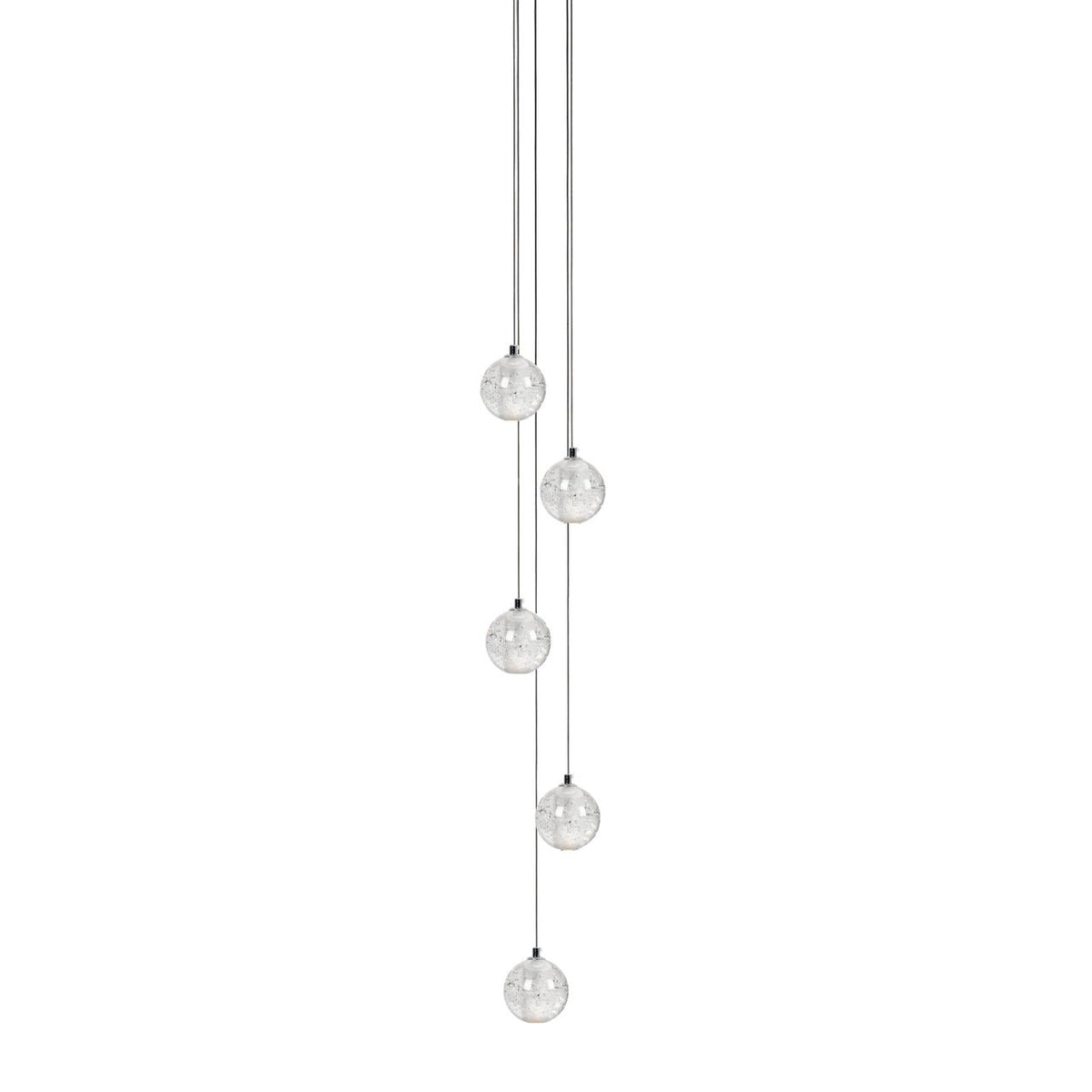Kristallen Bollenlamp Hanglamp Meervoudig Chroom Glas Eethoek Woonkamer Plafondverlichting Modern Design Interieur | Sulvida