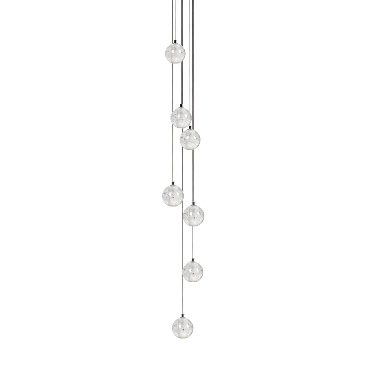 Kristallen Bollenlamp Hanglamp Meervoudig Chroom Glas Eethoek Woonkamer Plafondverlichting Modern Design Interieur | Sulvida