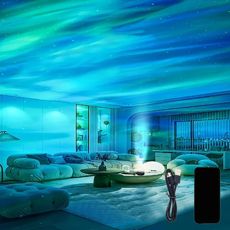 Sterrenhemel Projector met Muziek Synchronisatie & Afstandsbediening RGB Stemmingslicht USB Oplaadbaar 7,8 cm | Sulvida