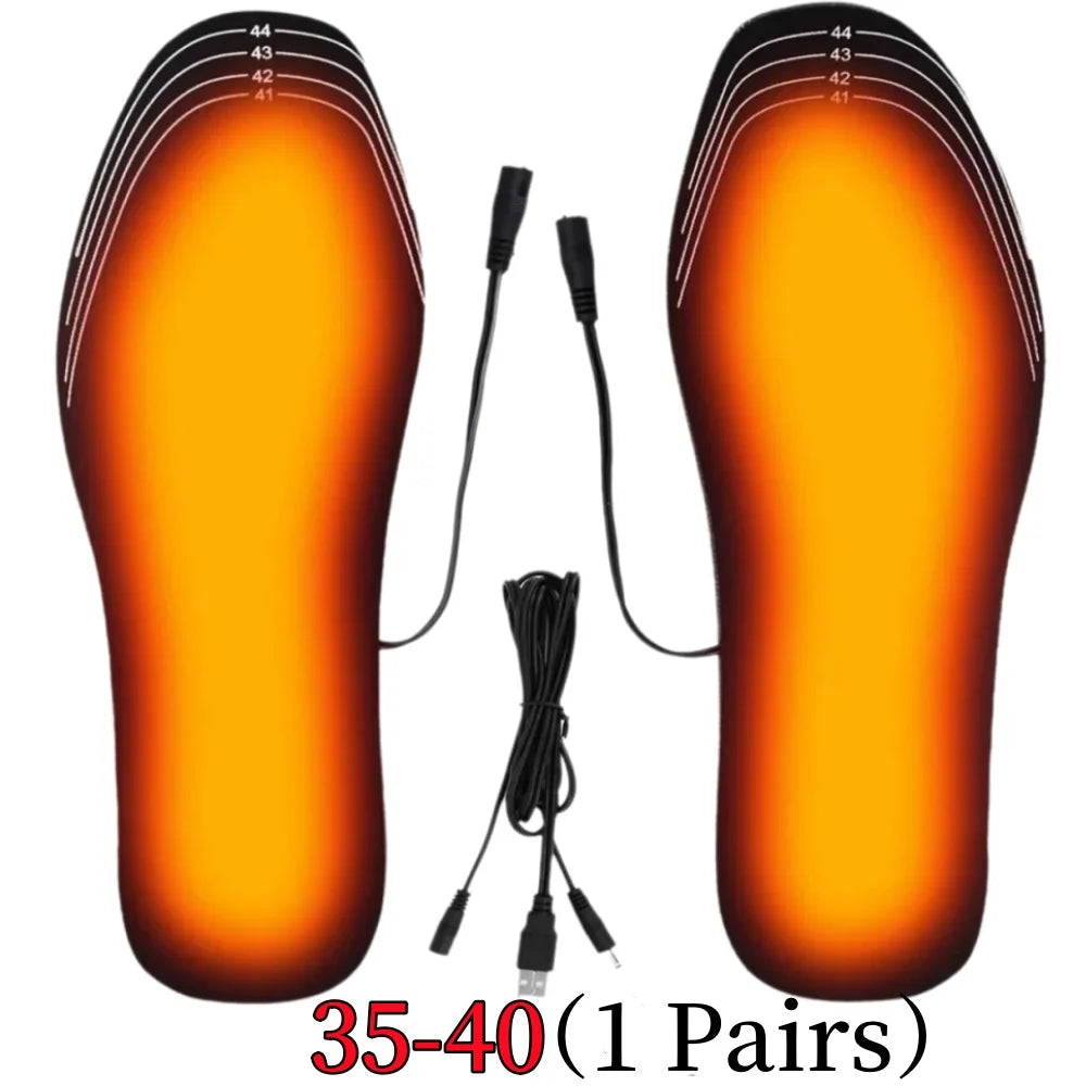 Verwarmbare Schoenzooltjes USB Carbon Fiber Maat 35-46 Knipbaar Wintersport Voetwarmers Uniseks Outdoor | Sulvida