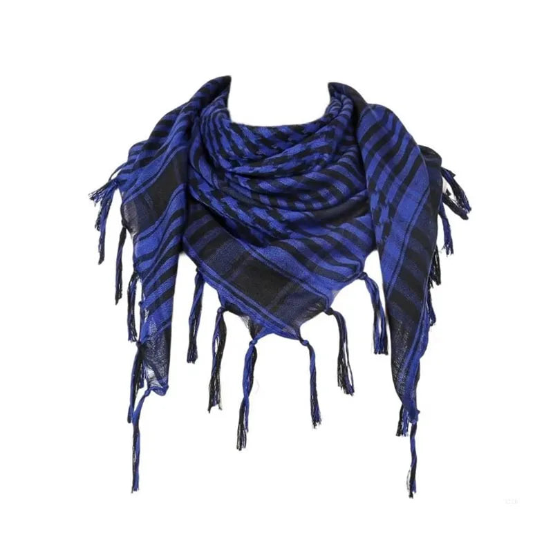 Tactische Shemagh Woestijnsjaal Geruit Katoen 100x100 cm Hoofddoek Hals Mannen Vrouwen Sport Outdoor | Sulvida
