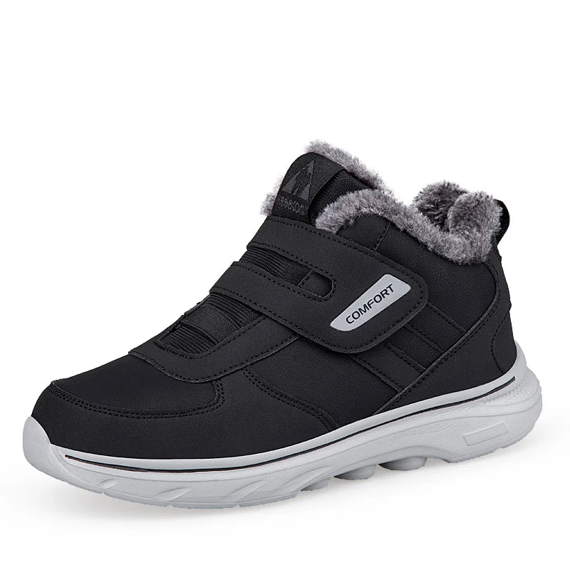Orthopedische winterschoenen verstelbaar klittenband teddy voering warm comfort gezwollen voeten wandelen | Sulvida