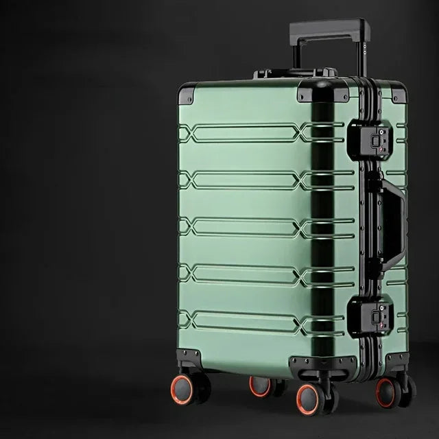 Reiskoffer aluminium met 360° wielen TSA-slot handbagage trolley zakelijk lichtgewicht duurzaam reizen | Sulvida