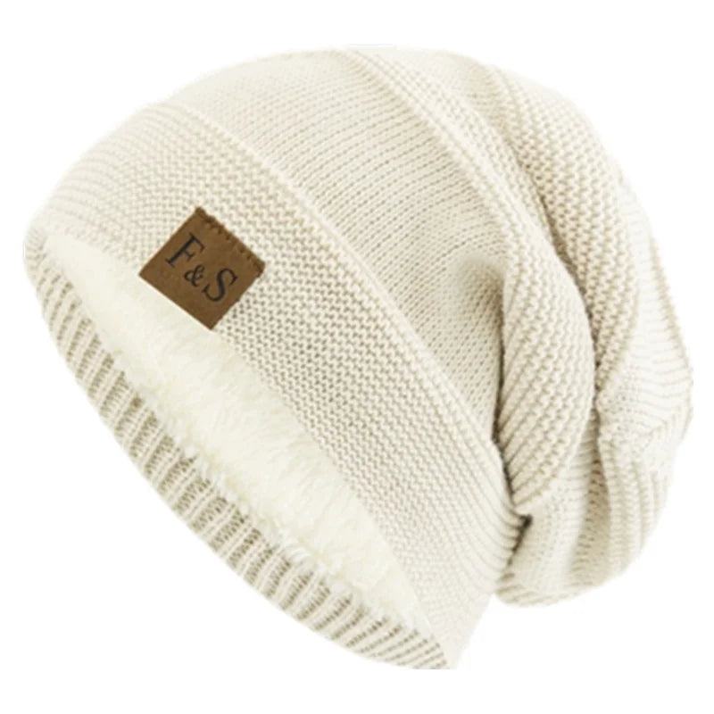 Gebreide Slouchy Wintermuts met Zachte Voering Unisex Beanie Hoofddeksel voor Koude Dagen Casual Stijl | Sulvida