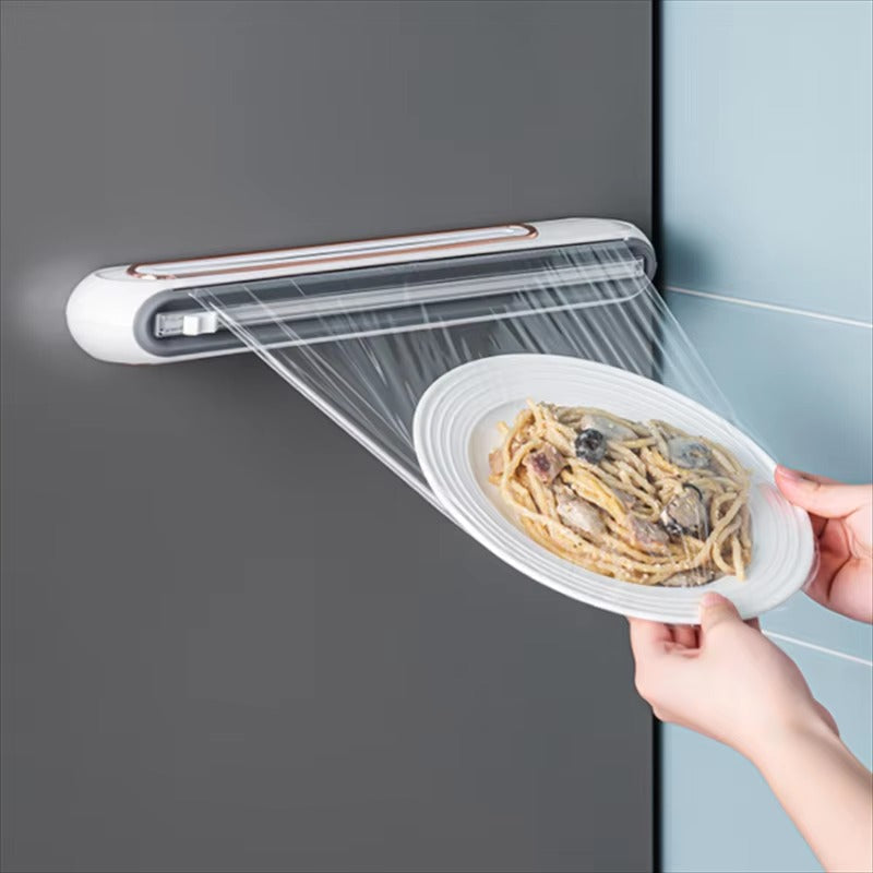 Magnetische Foliedispenser Wit Blauw Hemelsblauw BPA-vrij Keukenaccessoire Foliehouder Snijmechanisme | Sulvida