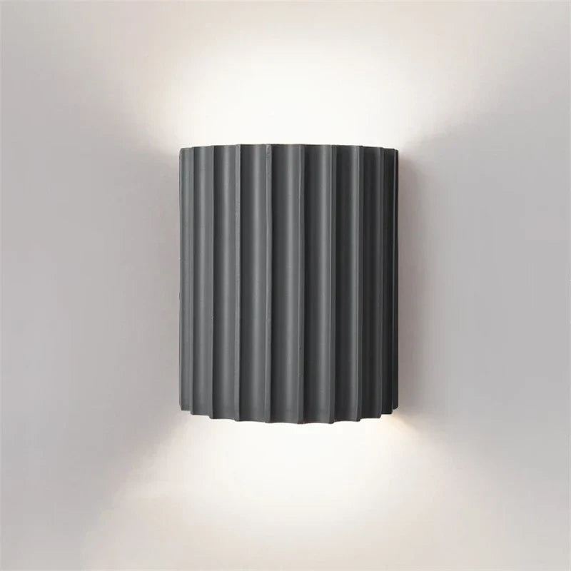 Moderne Wandlamp met Reliëf Hars Wit Groen Bruin Zwart Omhoog Omlaag Verlichting Slaapkamer Gang Woonkamer | Sulvida