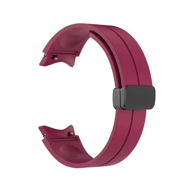 Bracelet de montre en silicone compatible avec Galaxy Watch 4 5 6, fermoir réglable, bracelet de sport et accessoire pour montre connectée | Sulvida