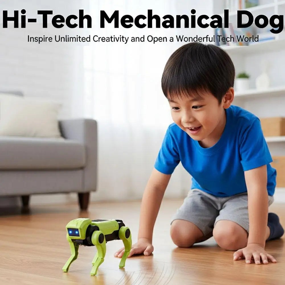 Kit de construction robot chien - Robot électronique interactif avec éclairage LED - Jouet éducatif STEM | Sulvida
