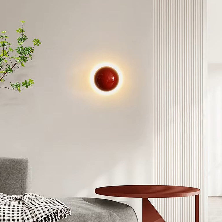 Ronde Metalen Wandlamp LED Bolvorm Sfeerlicht Opwaarts Neerwaarts Gang Slaapkamer Woonkamer Hal Moderne Verlichting | Sulvida