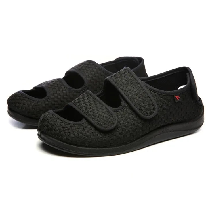 Verstelbare Orthopedische Sandalen met Klittenband Mesh Zomer Comfortschoenen voor Brede Voeten Dames | Sulvida