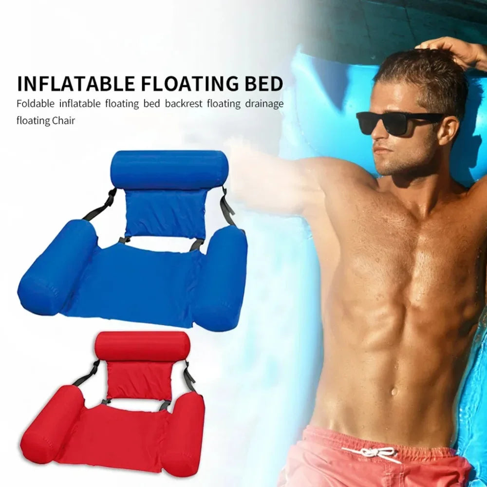 Opblaasbare Waterstoel Drijvende Loungestoel Zwembad Mesh Zwemzetel Water Hangmat Relaxen Zomer Zwemmen | Sulvida