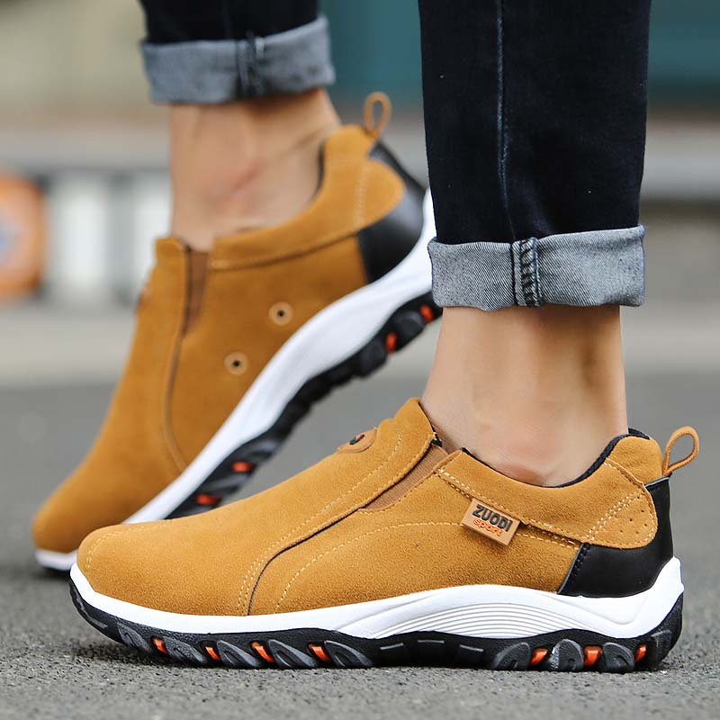 Comfortabele Wandelschoenen voor Heren – Outdoor Instappers met Antislipzool en Hoge Steun voor Lange Wandelingen en Reizen | Sulvida