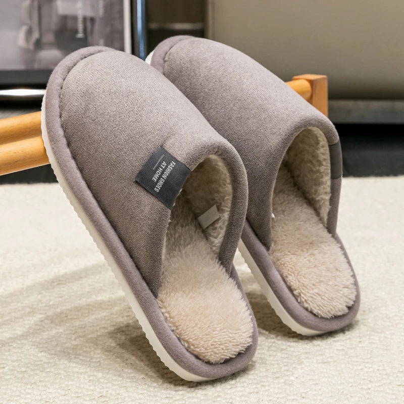 Suède Pantoffels Heren Binnenshuis Antislip Winterschoenen Sloffen Indoor Huisschoenen Stil Warm Comfortabel | Sulvida
