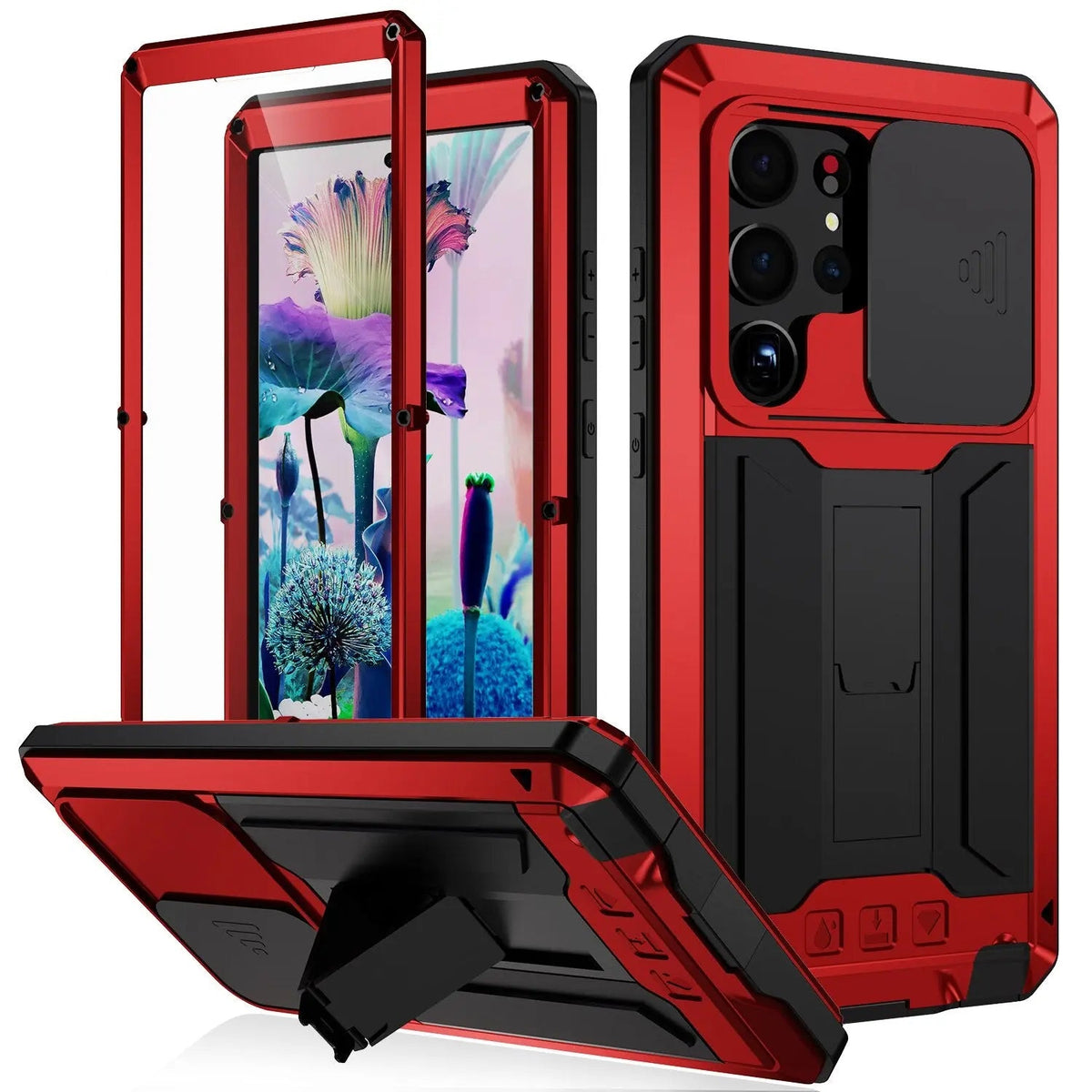 Étui à 360 degrés avec protecteur d’écran intégré pour Samsung Galaxy S23 Ultra | Sulvida