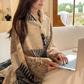 Geruite Plaid Deken Zachte Kasjmier-Look voor Bank en Bed Draagbare Warme Winterdeken Herfst Woonkamer | Sulvida