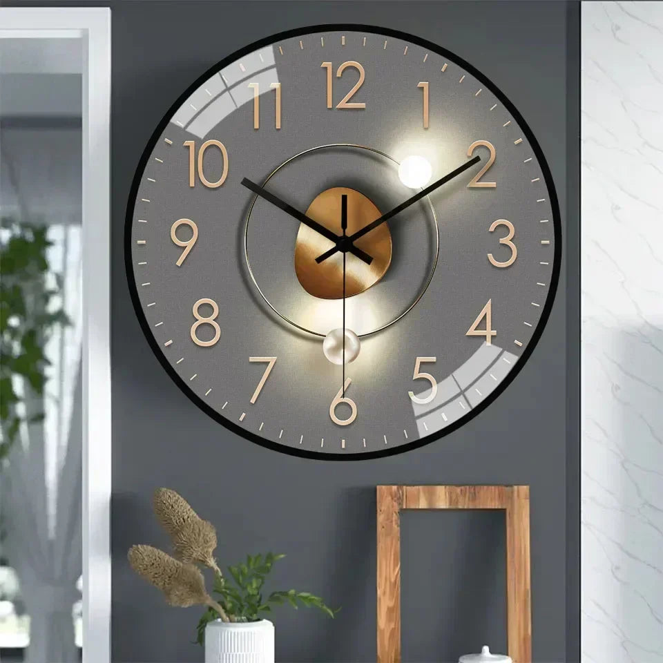 Stille Wandklok Geruisloos Uurwerk 30cm Klassiek Design Slaapkamer Kantoor Woonkamer Moderne Interieur Decoratie | Sulvida