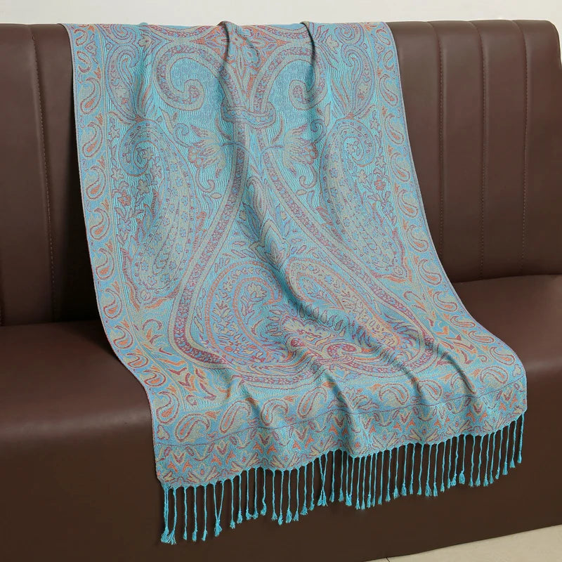 Kasjmier-gevoel Dames Sjaal 70×190 cm Polyester Warme Herfst Winter Omslagdoek Fashion Stola Accessoire | Sulvida