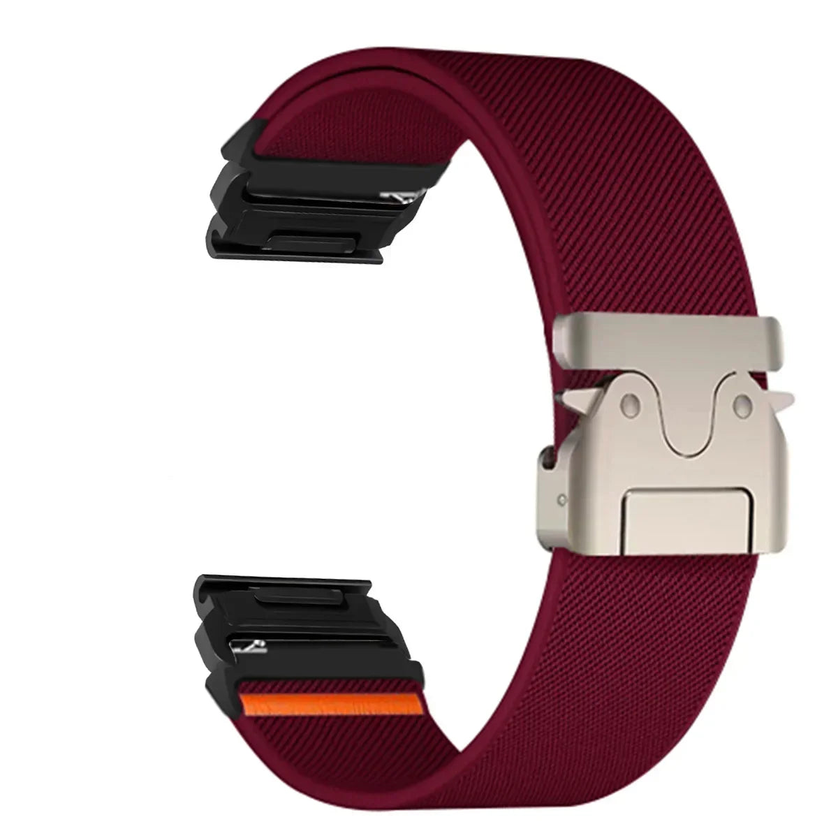 Bracelet de montre en nylon 22-26 mm style militaire Garmin résistant à l’usure, réglable, noir, gris, vert, unisexe, sportif | Sulvida