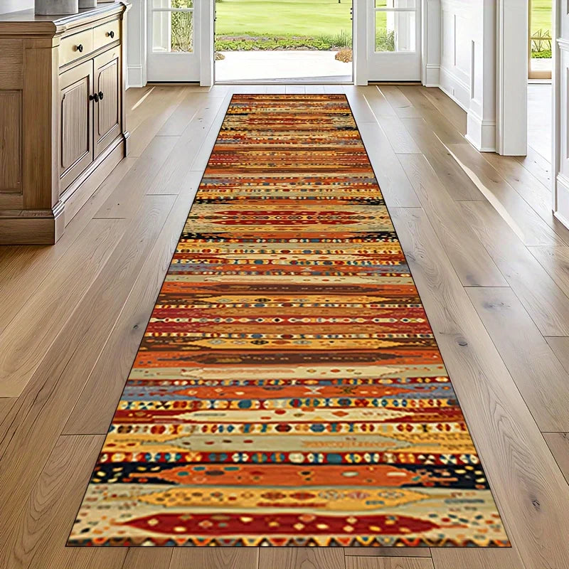 Loper Bohemian Print Polyester Antislip Gang Keuken Hal Entree Wasruimte Vloerkleed Decoratief Sfeervol | Sulvida