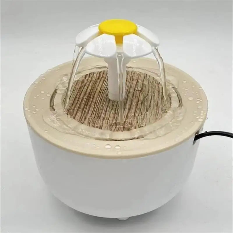 Fontaine à eau pour animaux avec filtre 1.2L Réservoir d’eau électrique silencieux pour chats et chiens Rechargeable par USB | Sulvida