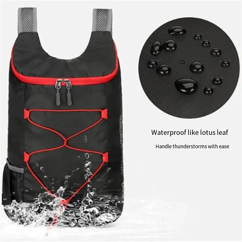 Opvouwbare Wandelrugzak 20L Waterafstotend Polyester Lichtgewicht Outdoor Reistas Kamperen Hiking Dagtas | Sulvida