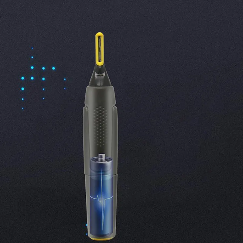 Precisietrimmer met LED-lamp voor neus oren baard wenkbrauwen trimmen verzorging draadloos scheerapparaat | Sulvida