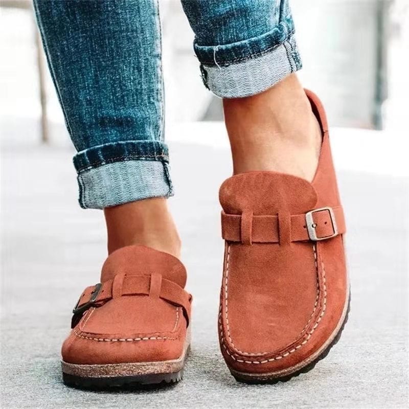 Comfortabele dames slippers met voorgevormd voetbed en verstelbare gesp voor optimaal draagcomfort dagelijks | Sulvida