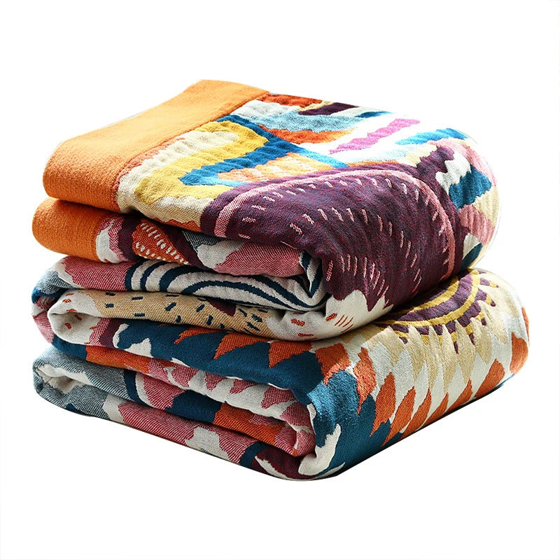 Plaid en coton à tissage ajouré, pour le printemps et l’automne, couvre-lit, canapé, lit, voyage, couverture multifonctionnelle 150×200 200×230 | Sulvida