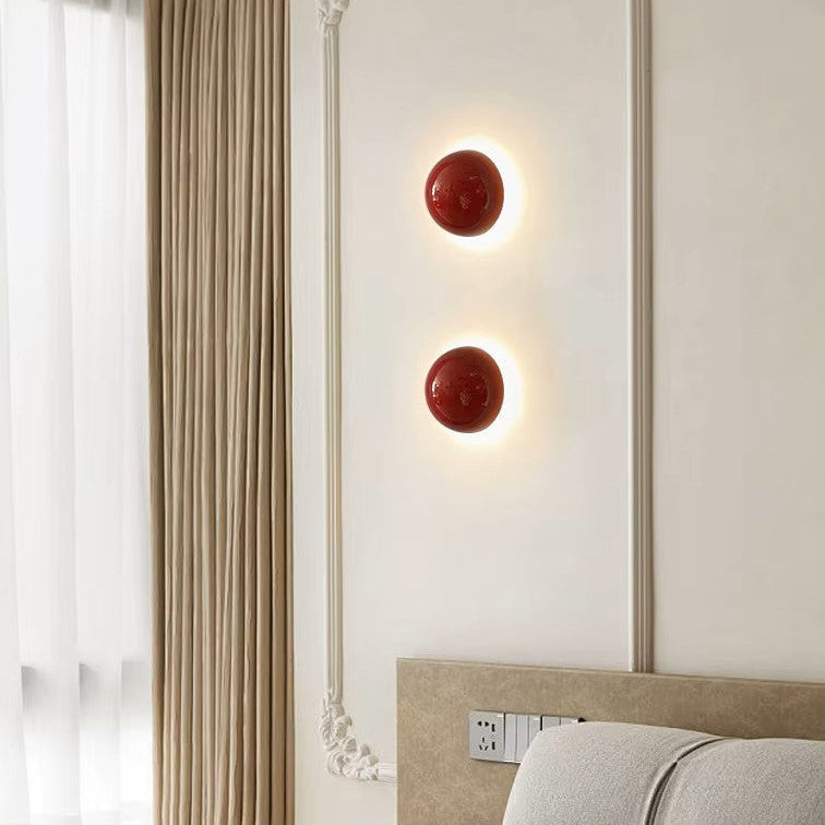 Ronde Metalen Wandlamp LED Bolvorm Sfeerlicht Opwaarts Neerwaarts Gang Slaapkamer Woonkamer Hal Moderne Verlichting | Sulvida