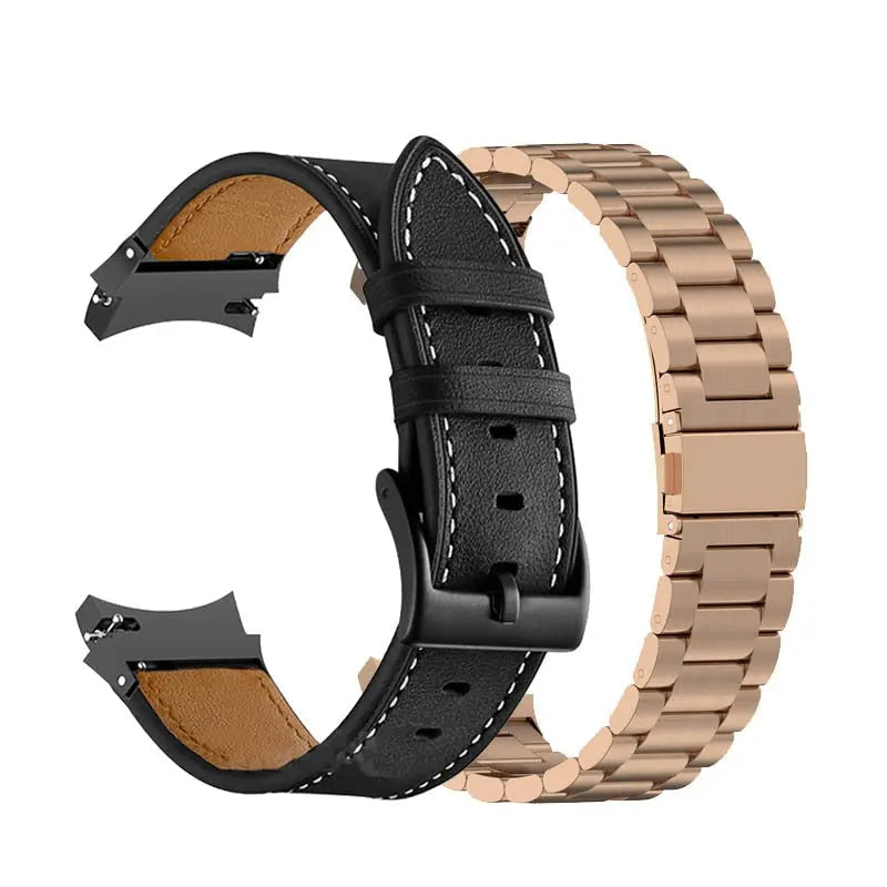Bracelet de smartwatch en acier compatible avec Galaxy Watch 5 40mm 44mm et Watch 5 Pro 45mm, bracelet de montre élégant, accessoire | Sulvida
