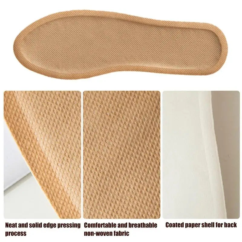 Zelfverwarmende Voetverwarmingspads Winter Non-Elektrisch 12 Uur Warmte Comfortabele Schoenzolen Buiten | Sulvida