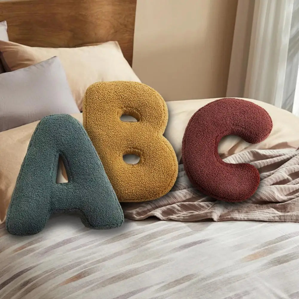 Letter Sierkussen met Fluweel Zachte Stof voor Bank & Bed Persoonlijke Decoratie Cadeau Woonkamer Slaapkamer | Sulvida