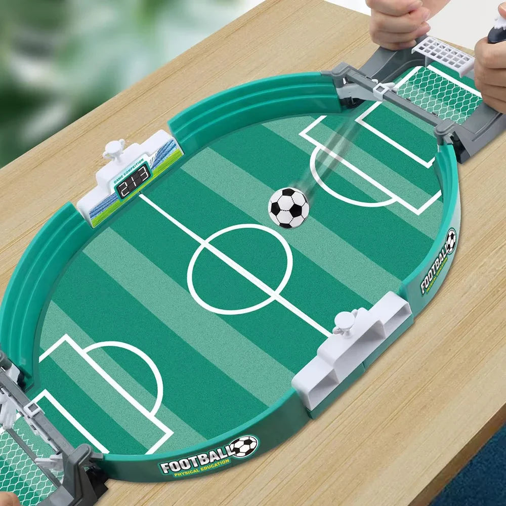 Tafelvoetbalspel voor Thuis met Handvat Bal Actie Kinderen Familie Wedstrijd Coördinatie Ontwikkelspel Indoor | Sulvida
