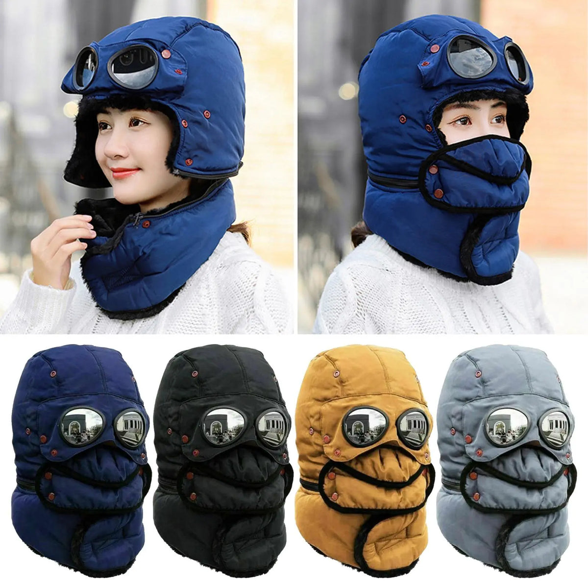 Thermische Winddichte Muts met Gezichtsbescherming – Wintermuts Skimasker Balaclava Hoofdbedekking Outdoor | Sulvida